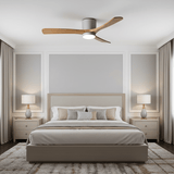 Calia Quartz Wood Ceiling Fan, detail view 17