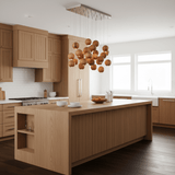 Galen Veil Wood Pendant Light, detail view 6