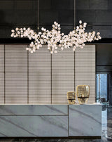 Elara Pine Glass Chandelier, detail view 11