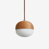 Ember Lark Wood Pendant Light by Maison Velume