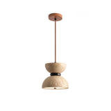 Thea Cove Travertine Pendant Light, detail view 10