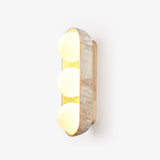 Niven Noir Travertine Wall Light by Maison Velume