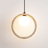 Maren Juniper Travertine Pendant Light, detail view 7