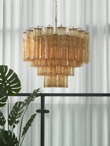 Aster Moss Glass Chandelier, detail view 11