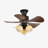 Kaia Moss Glass Ceiling Fan by Maison Velume
