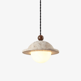 Ember Pearl Travertine Pendant Light by Maison Velume
