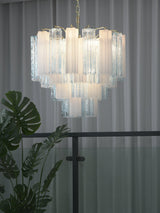 Aster Moss Glass Chandelier, detail view 9