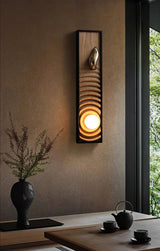 Yara Wave Glass Wall Light, detail view 4