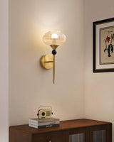 Maren Oak Glass Wall Light, detail view 9