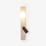 Celine Orbit Travertine Wall Light by Maison Velume