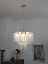 Aster Moss Glass Chandelier, detail view 12