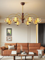 Zella Vine Glass Chandelier, detail view 4