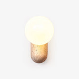 Corin Cedar Travertine Wall Light by Maison Velume