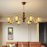 Zella Vine Glass Chandelier, detail view 2