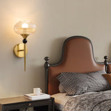 Maren Oak Glass Wall Light, detail view 5