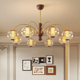 Zella Vine Glass Chandelier, detail view 3