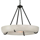 Clara Ridge Alabaster Chandelier, detail view 6