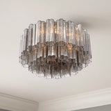Cora Arc Glass Ceiling Light, detail view 8