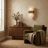 Luma Noir Alabaster Wall Light, detail view 7