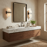 Luma Noir Alabaster Wall Light, detail view 6