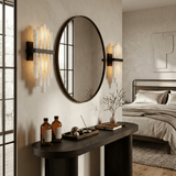 Luma Noir Alabaster Wall Light, detail view 2