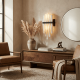 Luma Noir Alabaster Wall Light, detail view 9