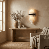 Luma Noir Alabaster Wall Light, detail view 5