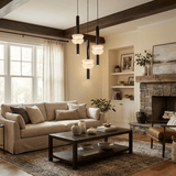 Oriel Terra Alabaster Pendant Light, detail view 4