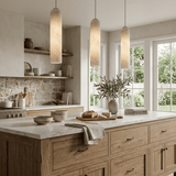 Alden Bay Alabaster Pendant Light, detail view 3