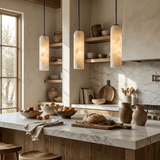 Alden Bay Alabaster Pendant Light, detail view 2