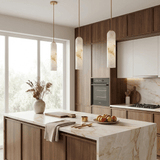 Alden Bay Alabaster Pendant Light, detail view 5