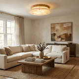 Amara Wave Alabaster Ceiling Light, detail view 2