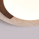 Orla Pine Travertine Ceiling Light, detail view 8