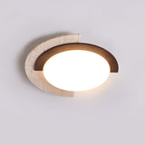 Orla Pine Travertine Ceiling Light, detail view 9