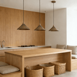 Wren Wisp Brass Pendant Light, detail view 2