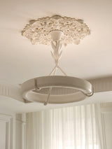 Thea Opal Plaster Ceiling Light, detail view 9