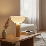 Niven Willow Travertine Table Lamp, detail view 2