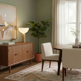 Niven Willow Travertine Table Lamp, detail view 3