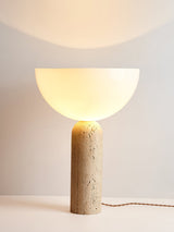 Niven Willow Travertine Table Lamp, detail view 18