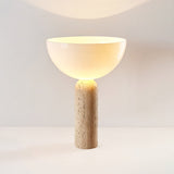 Niven Willow Travertine Table Lamp, detail view 12