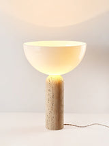 Niven Willow Travertine Table Lamp, detail view 19