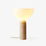 Niven Willow Travertine Table Lamp by Maison Velume