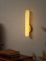 Vian Iris Alabaster Wall Light, detail view 12