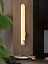 Vian Iris Alabaster Wall Light, detail view 5