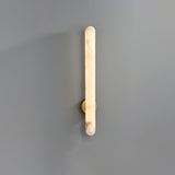 Vian Iris Alabaster Wall Light, detail view 7