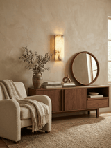 Amara Willow Alabaster Wall Light, detail view 5