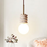 Arden Vine Travertine Pendant Light, detail view 15