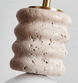Arden Vine Travertine Pendant Light, detail view 5