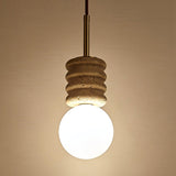Arden Vine Travertine Pendant Light, detail view 6