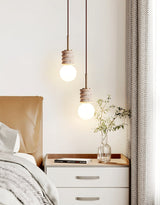 Arden Vine Travertine Pendant Light, detail view 2